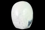 Free-Standing, Polished Blue and White Agate - Madagascar #140373-2